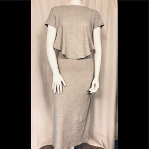 Emory Park heather gray maxi dress M